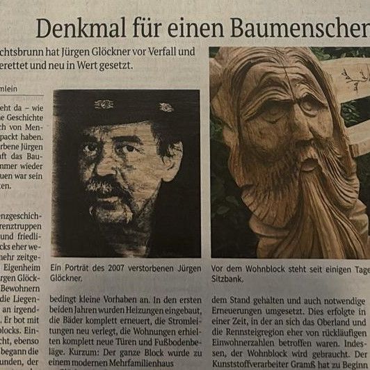 Denkmal für einen Baumenschen