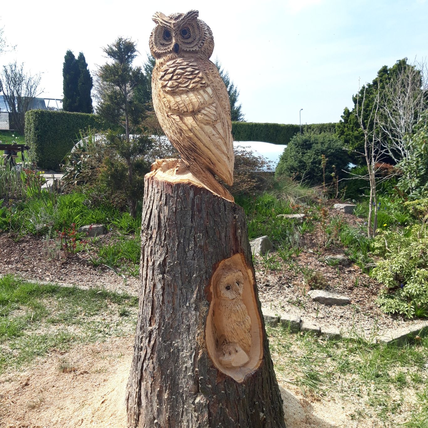 Skulptur aus Holz